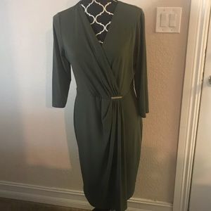 Calvin Klein Olive Green Dress